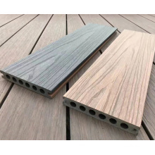 New design Co-extrusion composite decking UV-resistant capped wpc decking hollow co-extrusion wpc decking